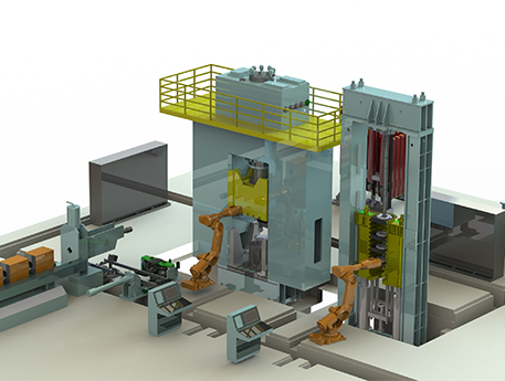 Fully automatic forging line
